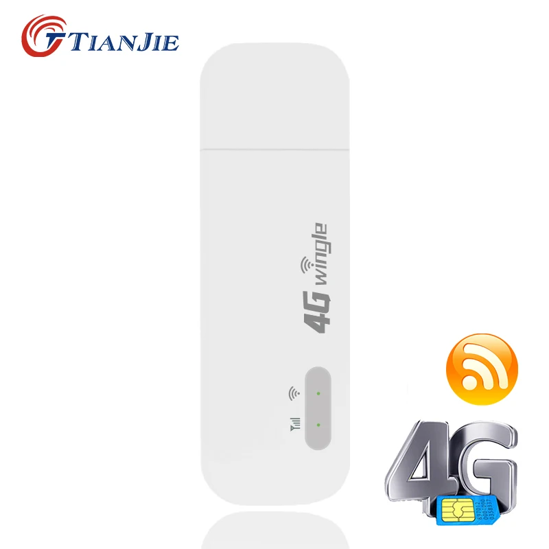 Wi Fi модем TIANJIE универсальный с разъемом для Sim карты 4G LTE TDD FDD GSM 3G WCDMA
