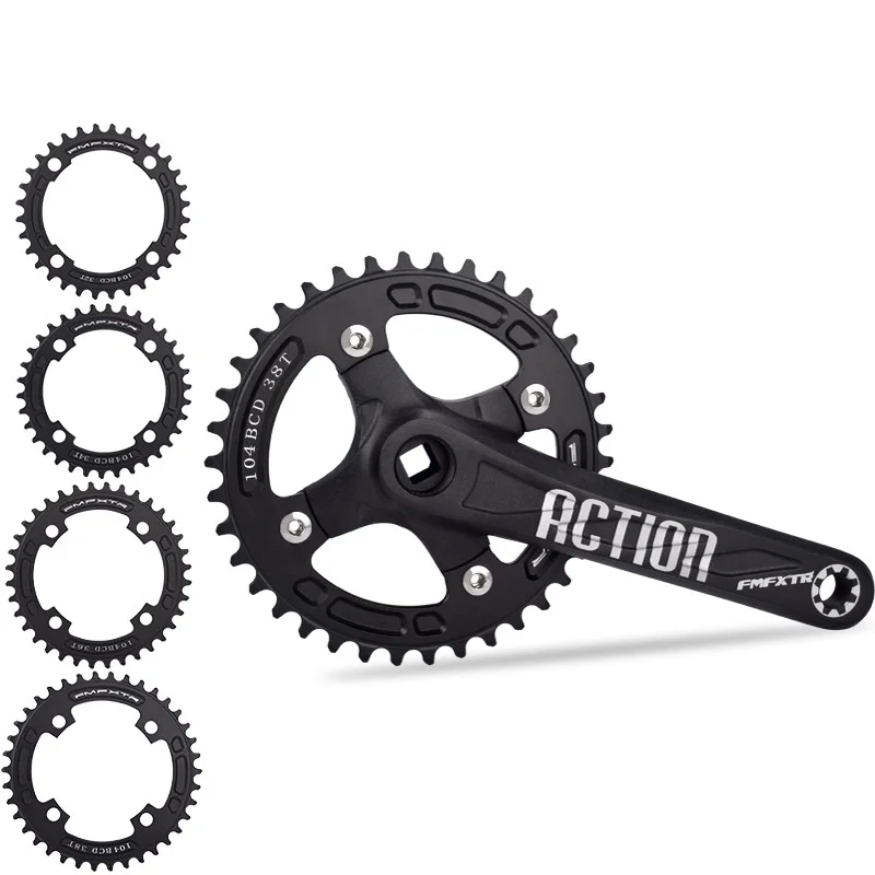 Горный велосипед Алюминий сплав ± зубчатый диск 104BCD один зубчатая пластина цепи