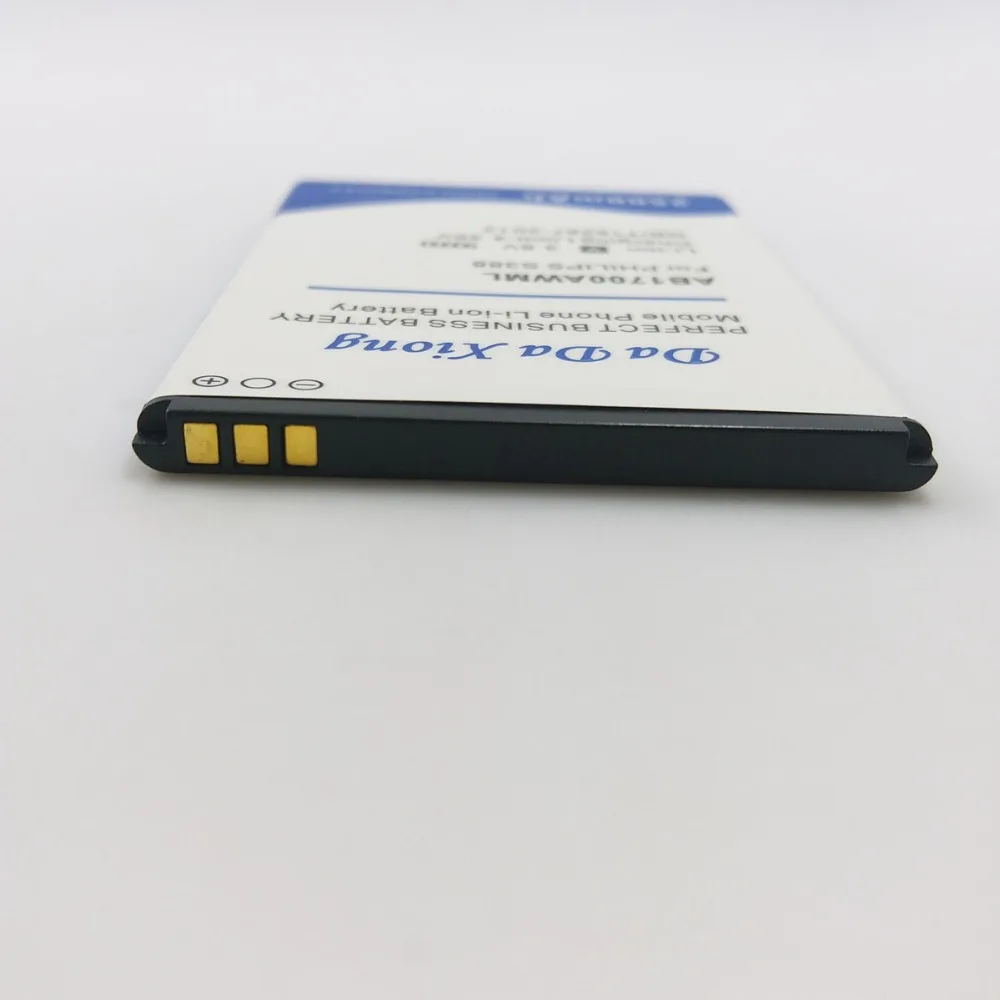 Быстрая и безопасная аккумуляторная батарея 2550mAh AB1700AWML батарея для PHILIPS S388 CTS388 батарея