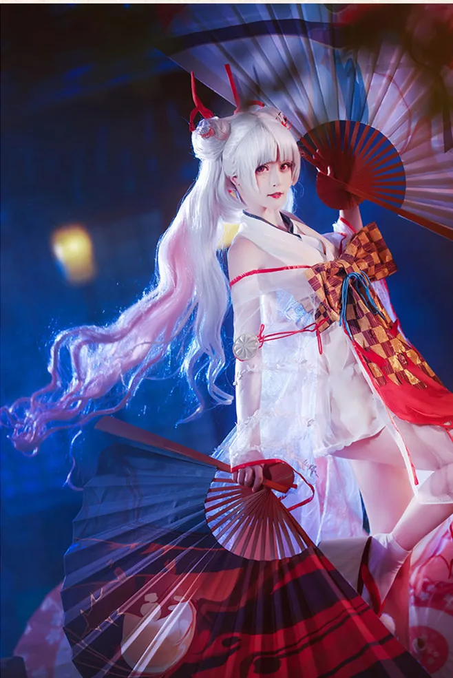 Горячая игра Onmyoji SSR Shiranui Diver Ali кимоно Косплей Костюм Униформа платье Хэллоуин