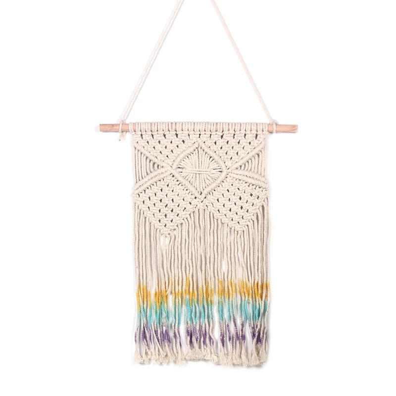 

Macrame Wall Hanging Hand Woven Boho Tapestry Home Decoration Bohemian Art Tassel Apartment Dorm Room Decoration