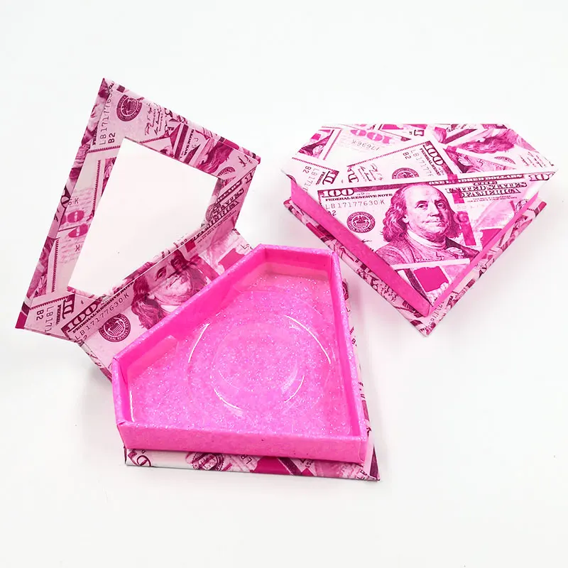 

Wholesale False Eyelash Packaging Pink Inner Box Lash Boxes Custom Faux Mink Eyelashes Package Cosmetic Magnetic Case Vendor
