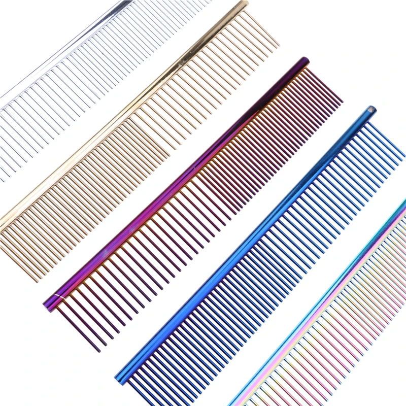 1pc Dog Comb Stainless Steel Hair Trimmer Grooming Cleaning Modeling Pet Tools Remove Falling | Дом и сад