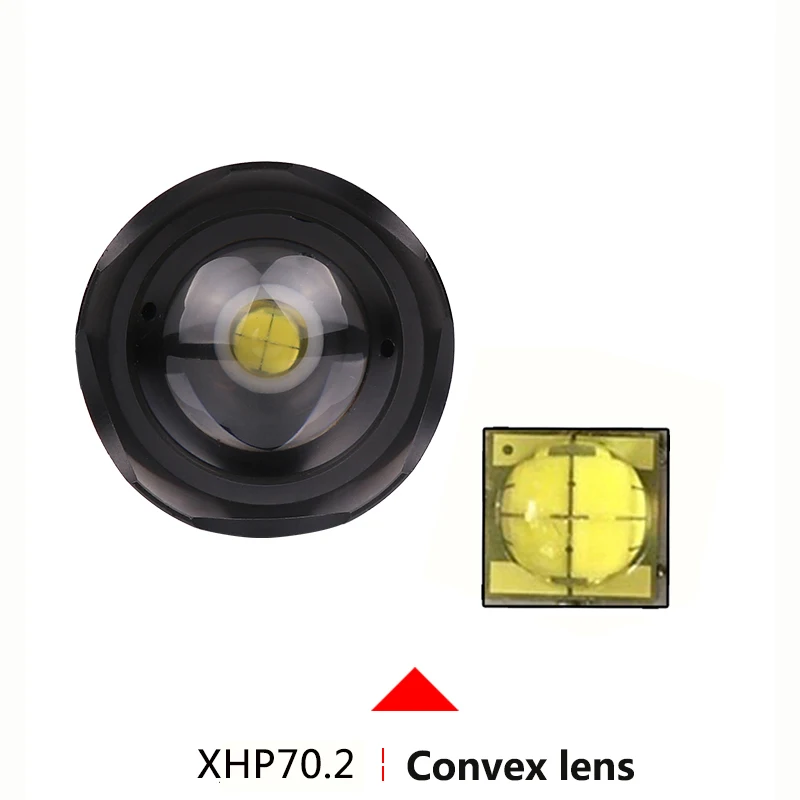 Litwod Z201282 CREE XLamp XHP70.2 Мощный тактический флэш светильник фонарь 26650 и 18650