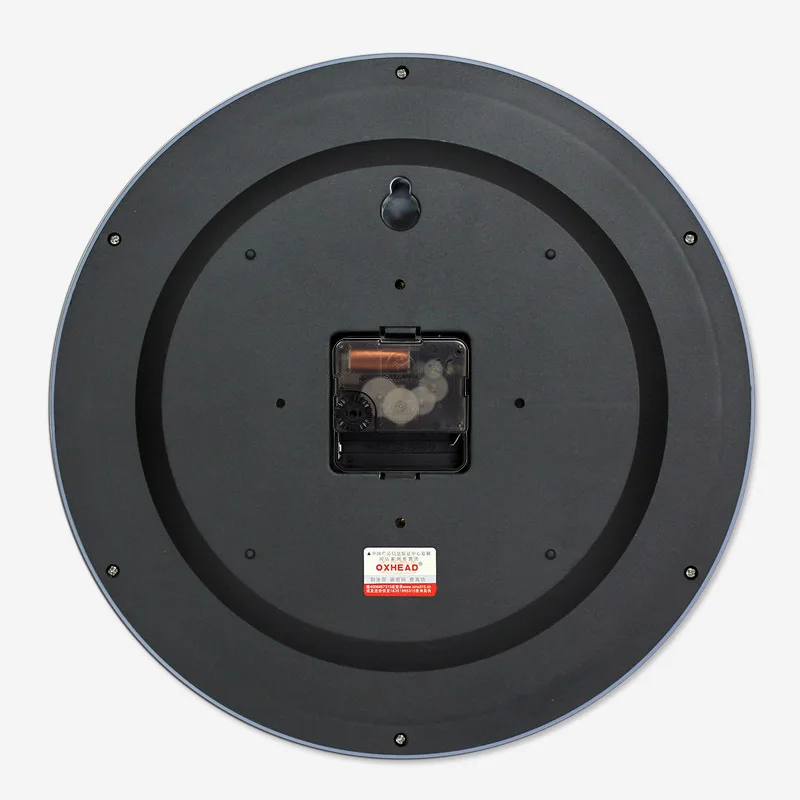 2021 лет бесшумные Кварцевые Металлические настенные часы с термометром и