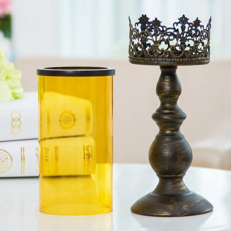 Strongwell старинный держатель для свечей Романтический подставка лампы в форме