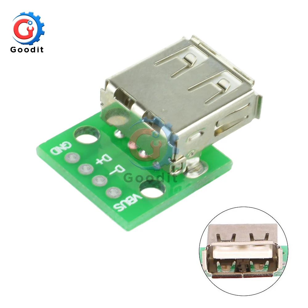 Адаптер для печатной платы адаптер макетная плата Arduino разъем USB 2 1