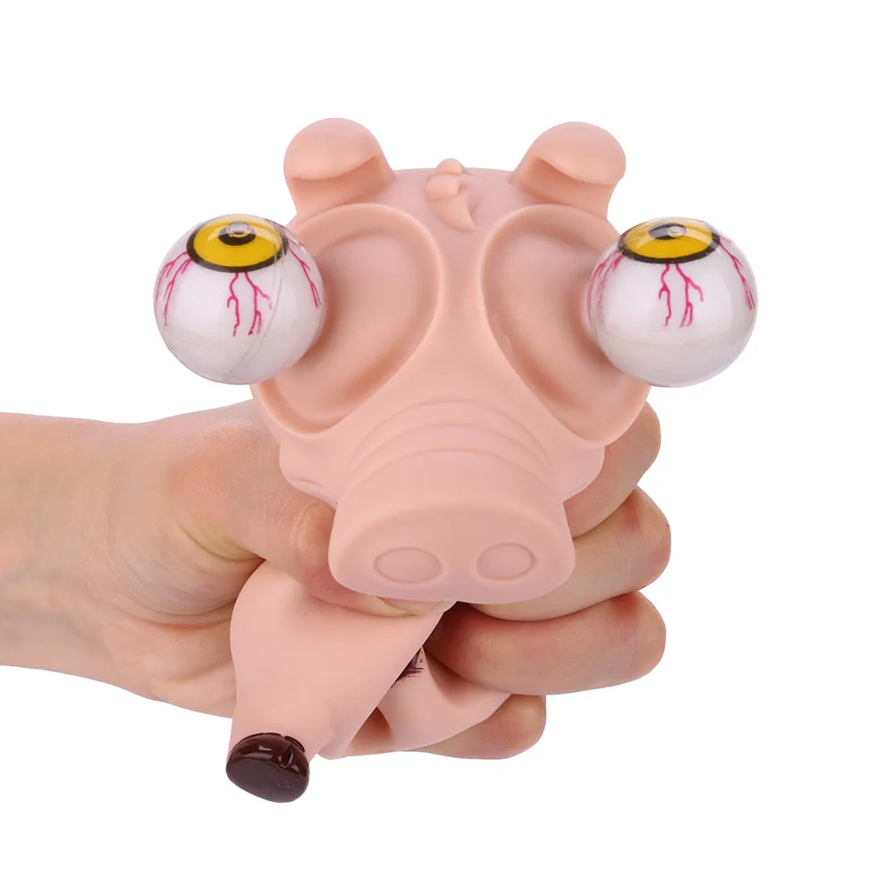 

Cartoon pig eye-squeezing doll-shaped decompression toys Novelties Toys Stress Reliever Squeeze Vent Toy Gift c