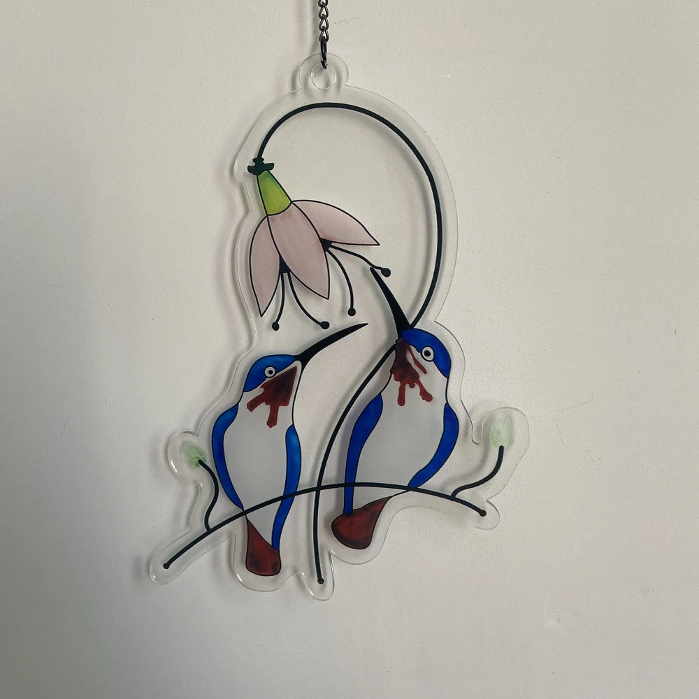 Весенняя птица украшения птицы на проводе подарки зеленых окон Декор дверь