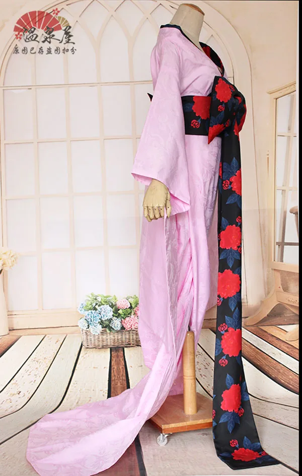 [На заказ] кимоно из аниме Ватануки Кимихиро ичихара Юко униформа розового цвета