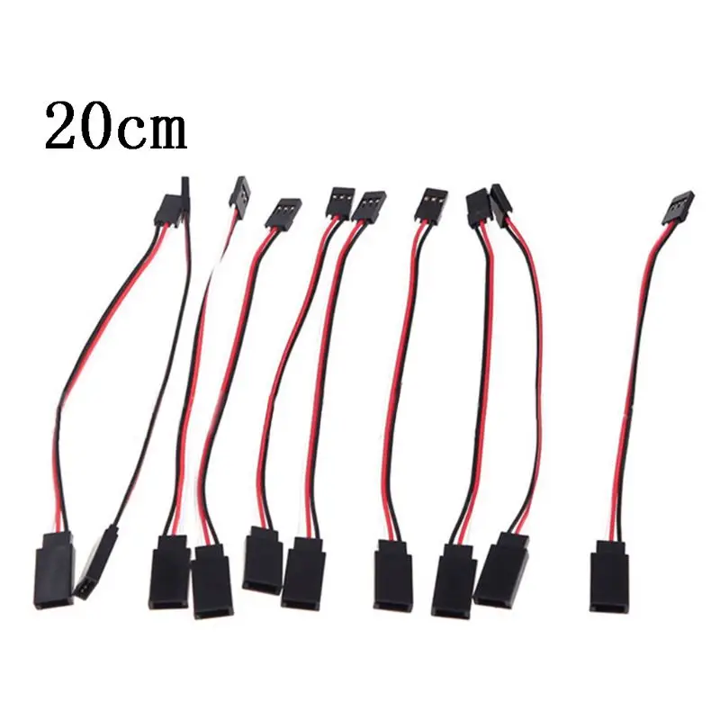 

10Pcs 150-500mm Servo Extension Lead Wire Cable for RC Futaba JR Male to Female Model Accessories 203E