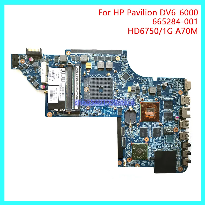 DUORUN для HP Pavilion DV6 6B серии 6C DV6Z 6B00 материнская плата ноутбука 665284 001 HD6750/1G A70M NB PC 100%