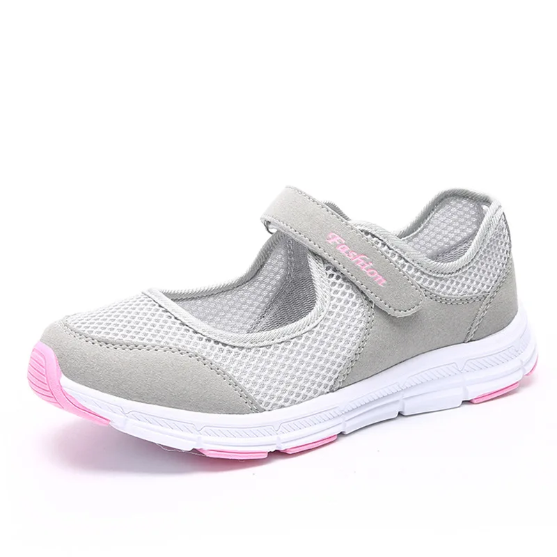 

Large Size Women's Shoes Spring and Summer Breathable Mesh Casual Women's Shoes Middle-aged Walking Shoes