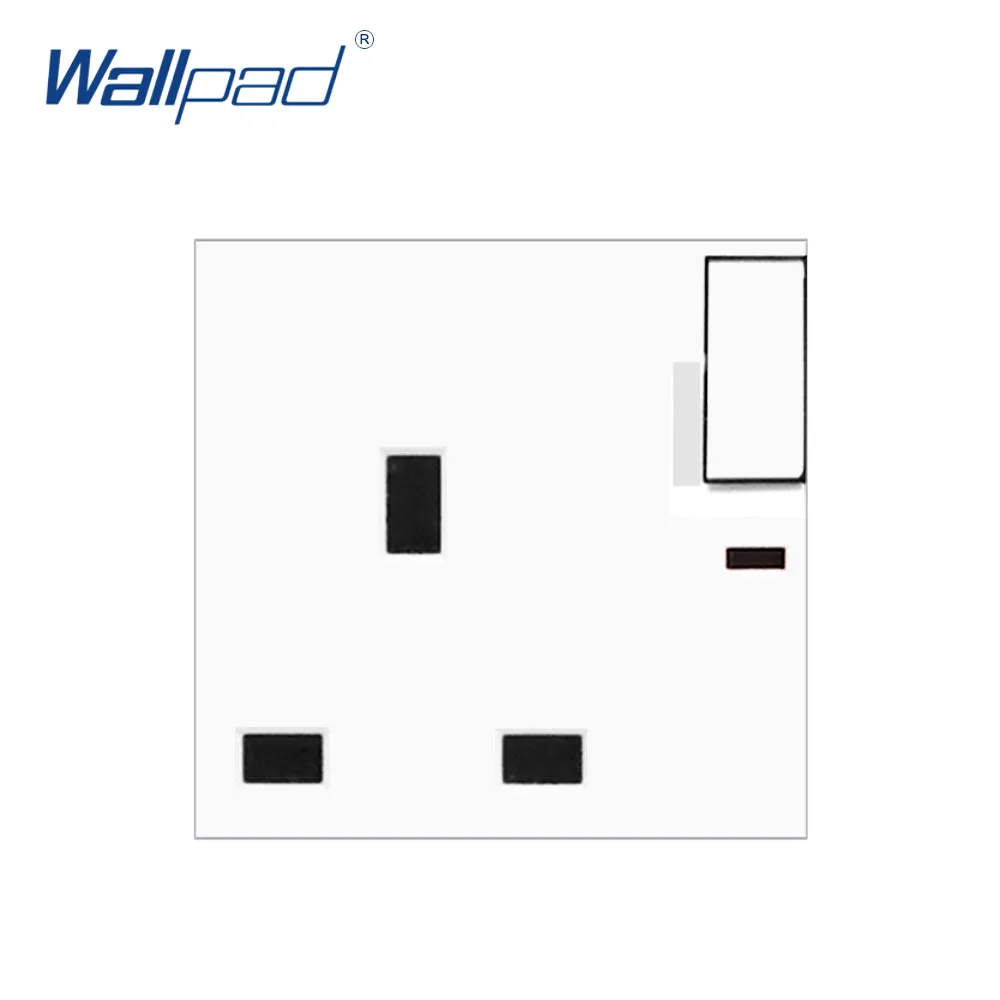 Wallpad 13Amp Switched розетка стандарта Великобритании с Светодиодный индикатор Функция