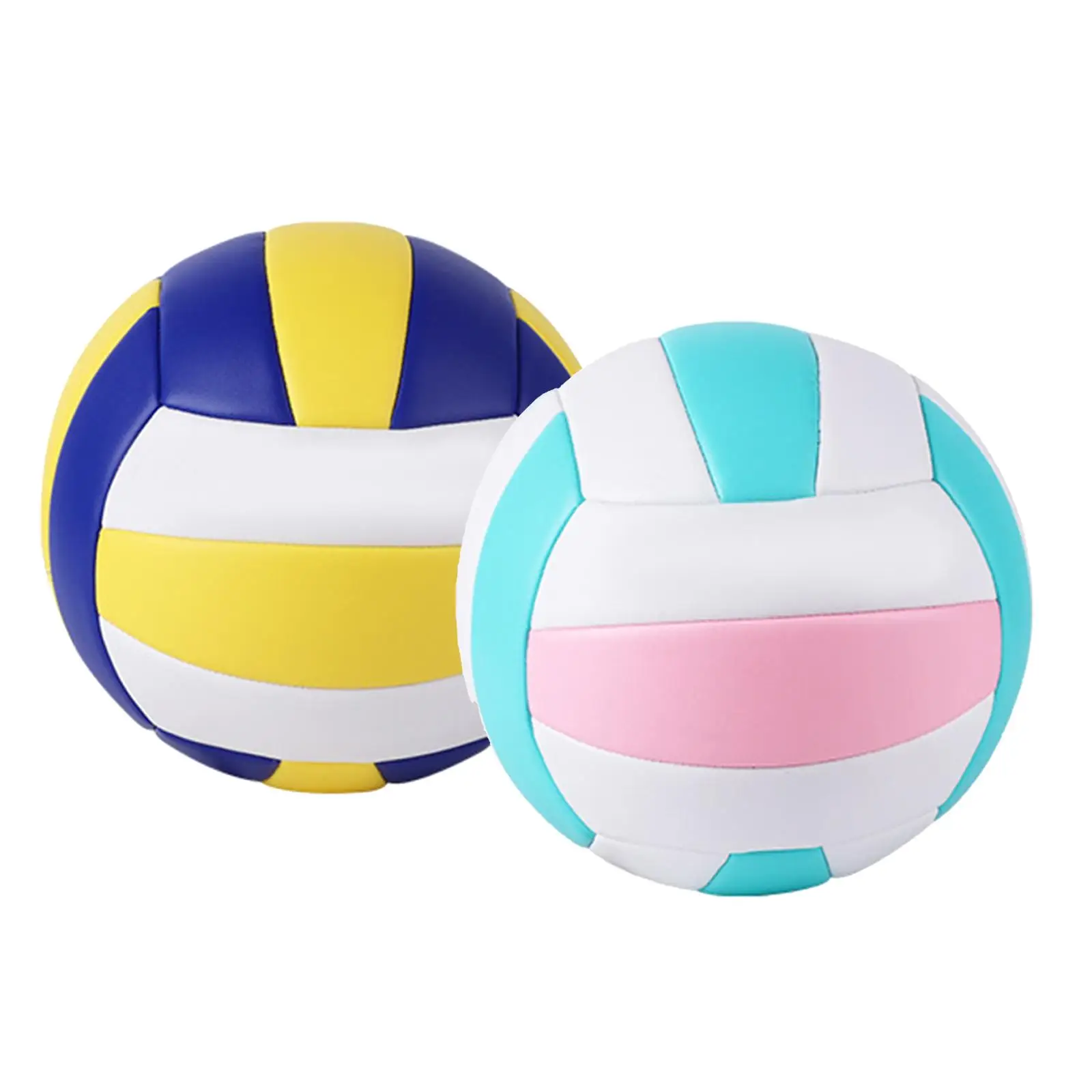 

Standard Size 5 Indoor Volleyball Soft Outdoor Ball w/ Inflator Beach Pool Gym Play for Kids Teenager
