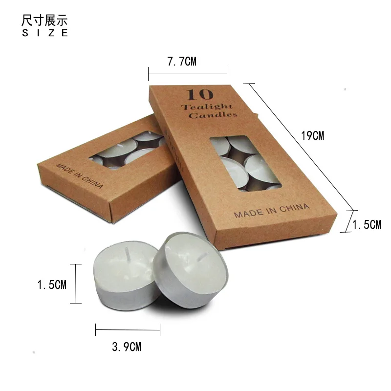 Свадебные белые свечи алюминиевая оболочка предложение маленькие 10 шт