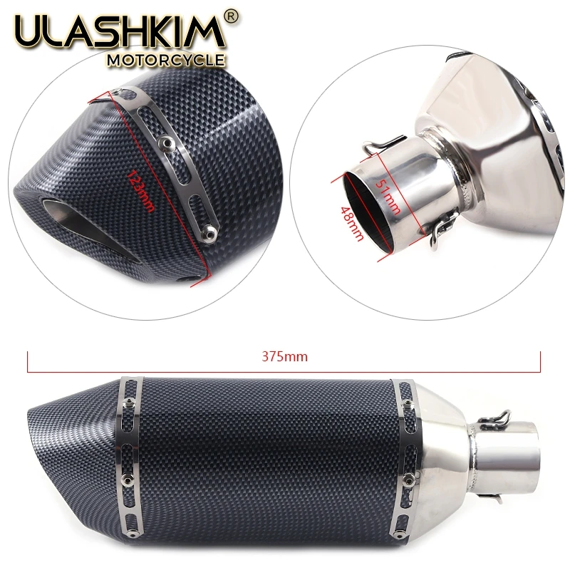 

Motorcycle Full System Muffler Escape Exhaust Middle Link Pipe Accessories Slip On For Yamaha Fazer FZ8 FZ8N FZ800 2010 to 2015