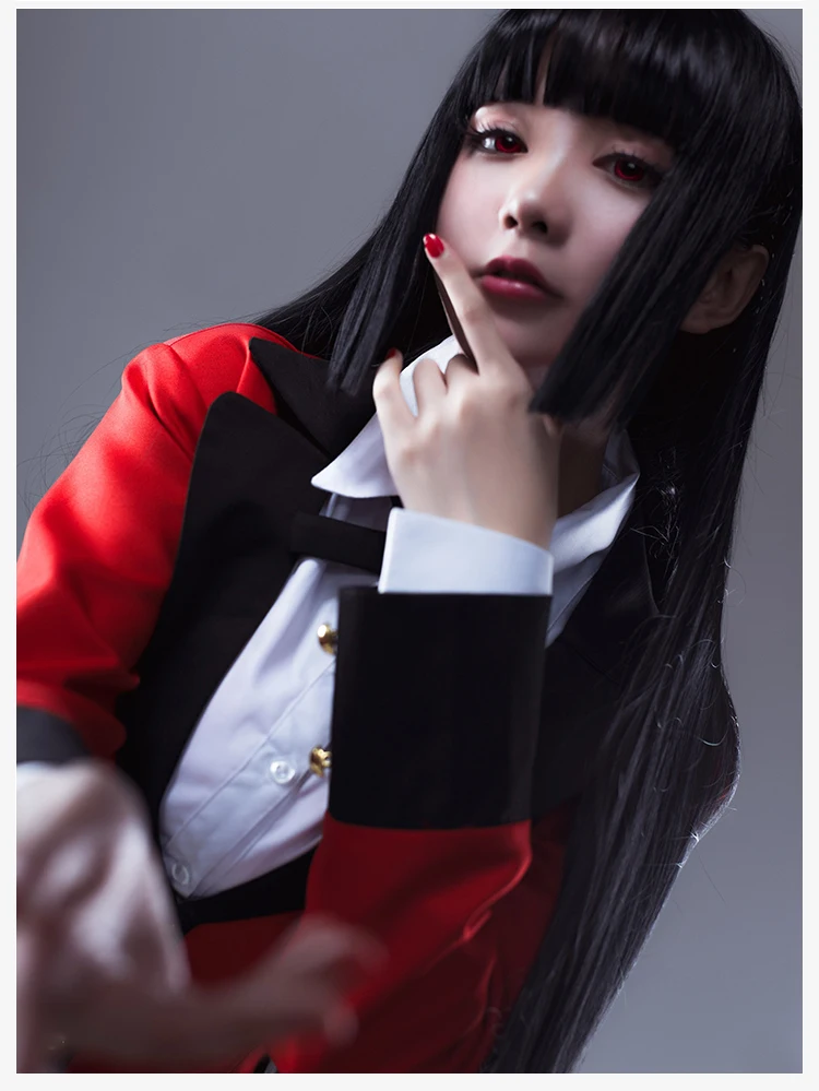 Аниме Kakegurui Yumeko Jabami косплей костюм японская школьная форма Хэллоуин Вечеринка