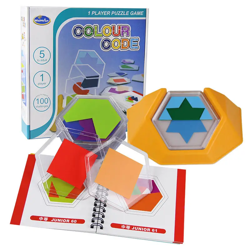 

Игра-головоломка с цветным кодом для детей, 4 слоя