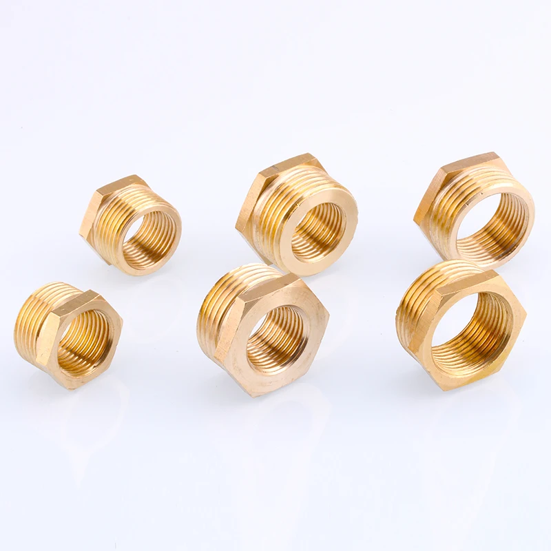 Латунная втулка с шестигранной головкой BSP типа Мама-папа для соединения труб 3/8