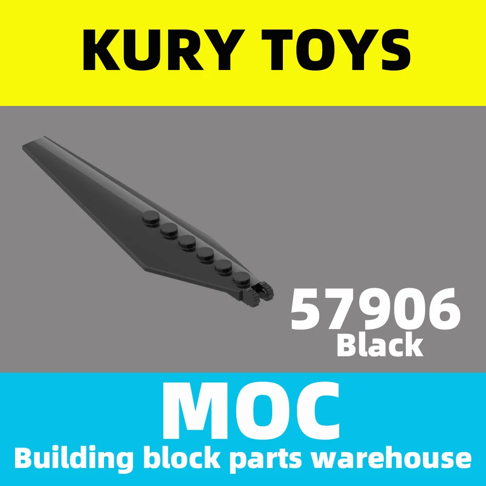 

Kury Toys DIY MOC For 57906 100pcs Buildingblock parts For Hinge Plate 3 x 12 with Angled Side Extensions and Tapered Ends brick
