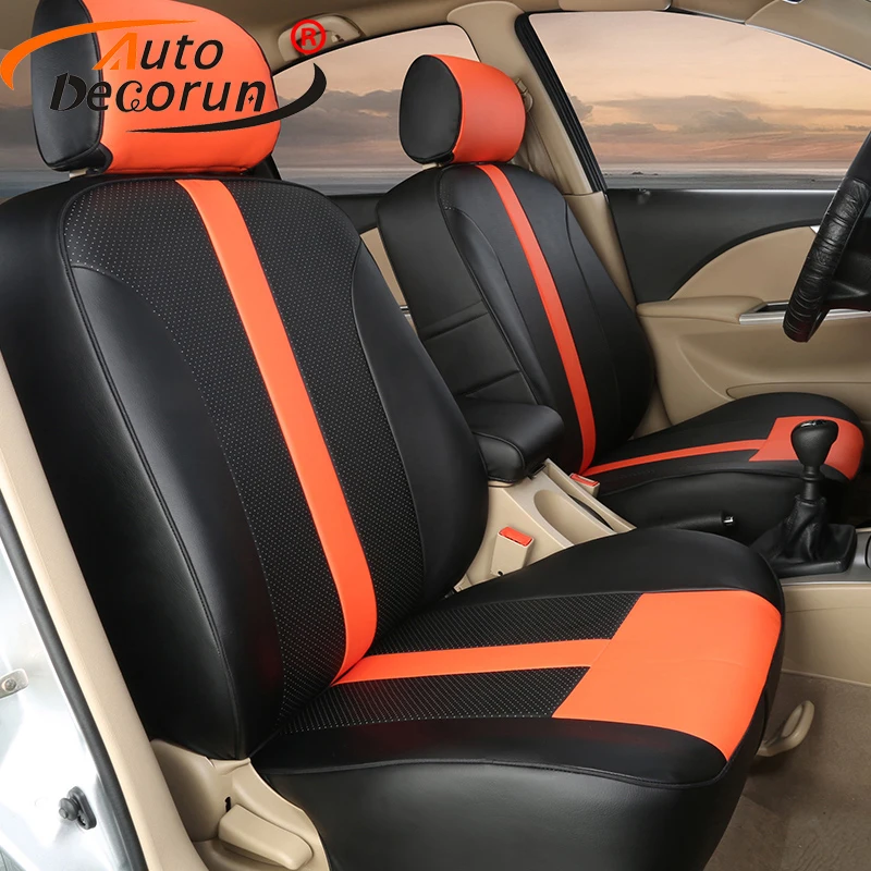 AutoDecorun-Juste de Sièges en Cuir PVC, pour Land Rover Discovery dehors  2015 2018, Accessoires de Protection de Siège de Voiture Personnalisés