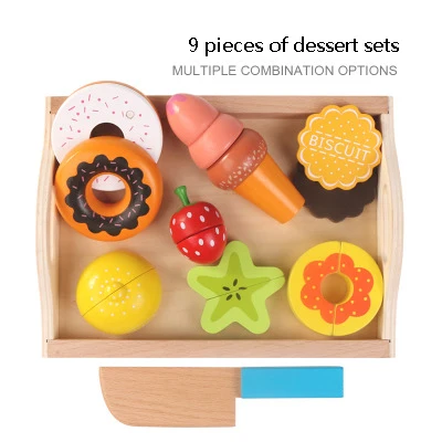 Children's wooden tray magnetic fruit and vegetables cut to see Cheque Le home toys | Игрушки и хобби