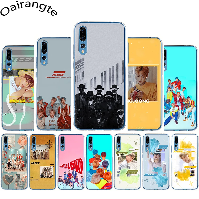 Жесткий чехол ATEEZ HongJoong SeongHWA для телефона Huawei Honor 6A 7A 2 ГБ 3 Гб Pro 7X 8 Lite 8C 8X 9 10