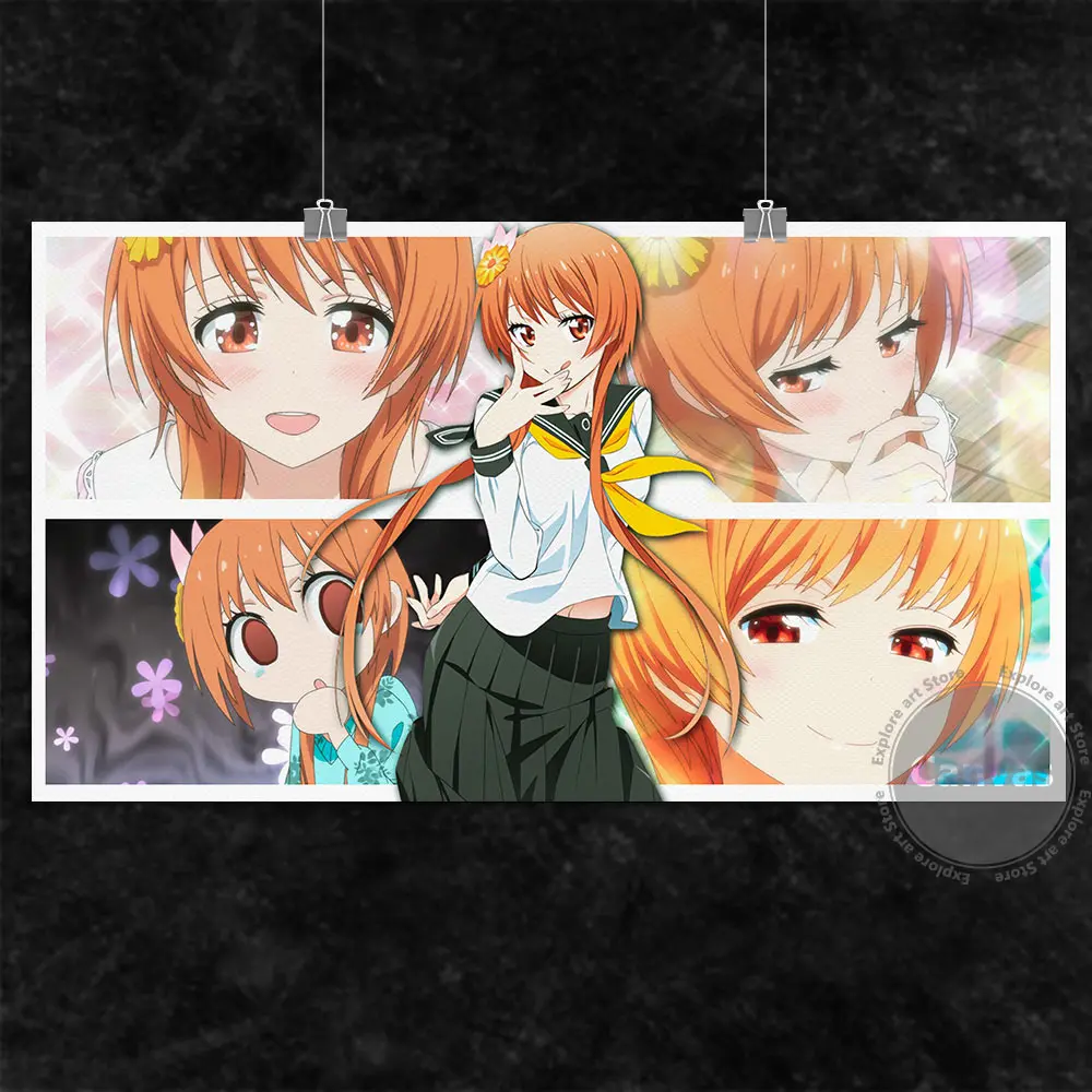 Аниме Nisekoi, холст, картины для украшения манги, постеры, HD печать, настенное искусство, модульная гостиная