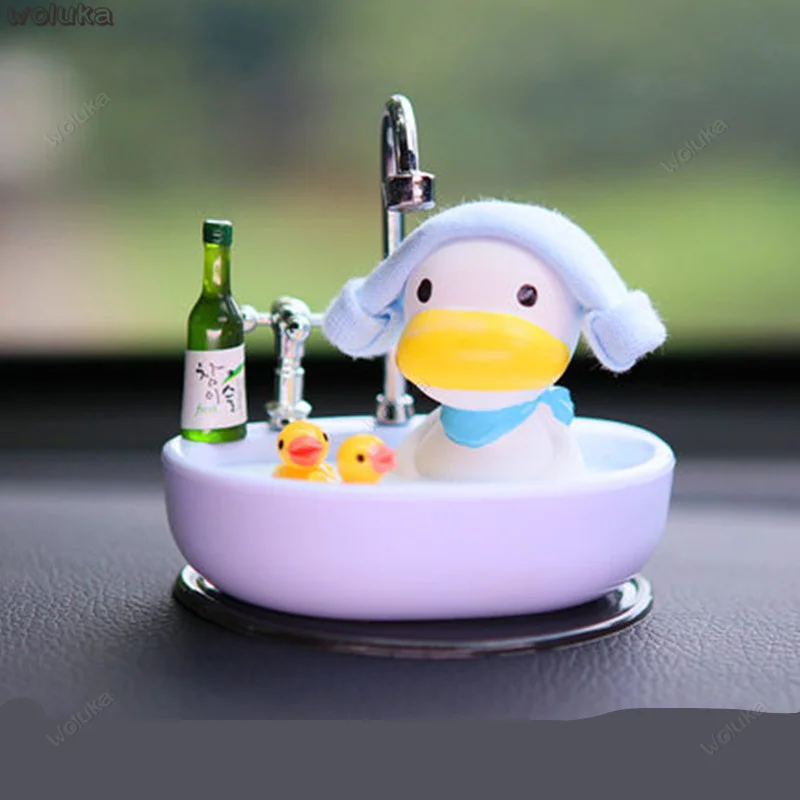 Украшение для автомобиля утка ароматерапия ванна мультфильм автомобиль