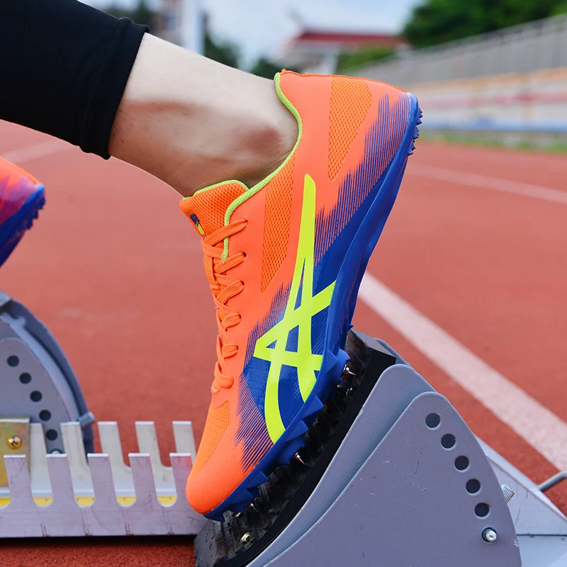 

Мужская спортивная обувь с шипами для бега спринтера светильник кие мягкие профессиональные спортивные ботинки с длинным прыжком