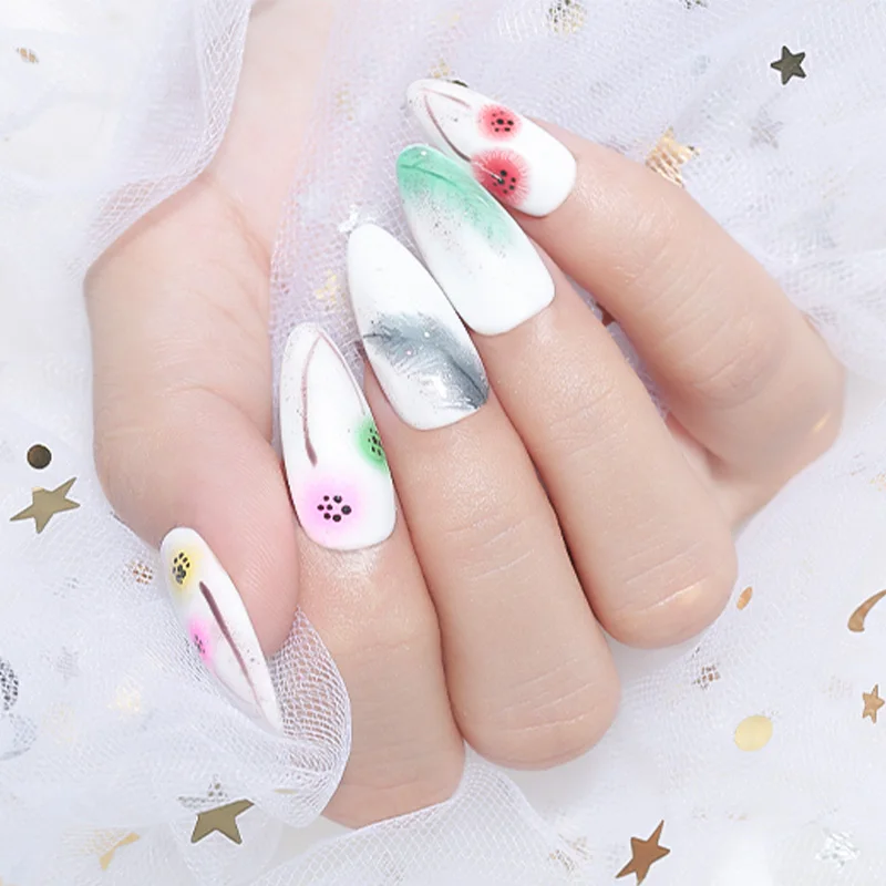 Modelones Blossom УФ-гель для ногтей замачиваемый Цветущий гель с цветами лак DIY Дизайн