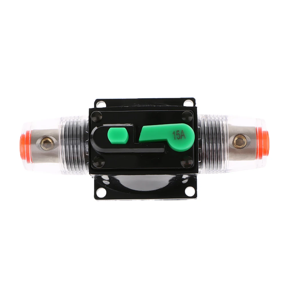 

2x 15A 12-32V DC Car Auto Reset In-Line Circuit Breaker Overload Protection