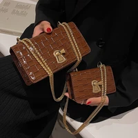 woven mini square crossbody bag winter new high quality pu leather womens designer handbag vintage shoulder messenger bag