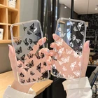 Чехол Funda Butterfly для Samsung Galaxy A51 A22 A52 A21s A70 A72 A50 A30S A50s S21 Ultra S30 S20 FE S10 Lite S11e S8 S9 Plus из ТПУ