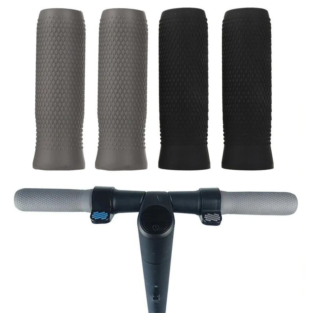 

1 Pair Electric Scooter Silicone Handlebar Grip Anti-skid Soft Rubber Bar Grips For Xiaomi-No.9 Ninebot Es1 Es2 Es3 Es4