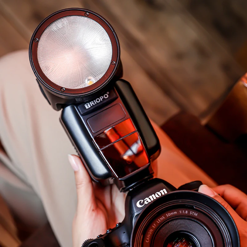 TRIOPO R1 вспышка R1C R1N TTL 1/8000s HSS литиевая батарея Speedlite для Canon Nikon VS V1|Фотовспышки| |