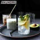Креативная прозрачная стеклянная чашка для завтрака, домашняя чашка для сока и питья, чашка для молока в скандинавском стиле