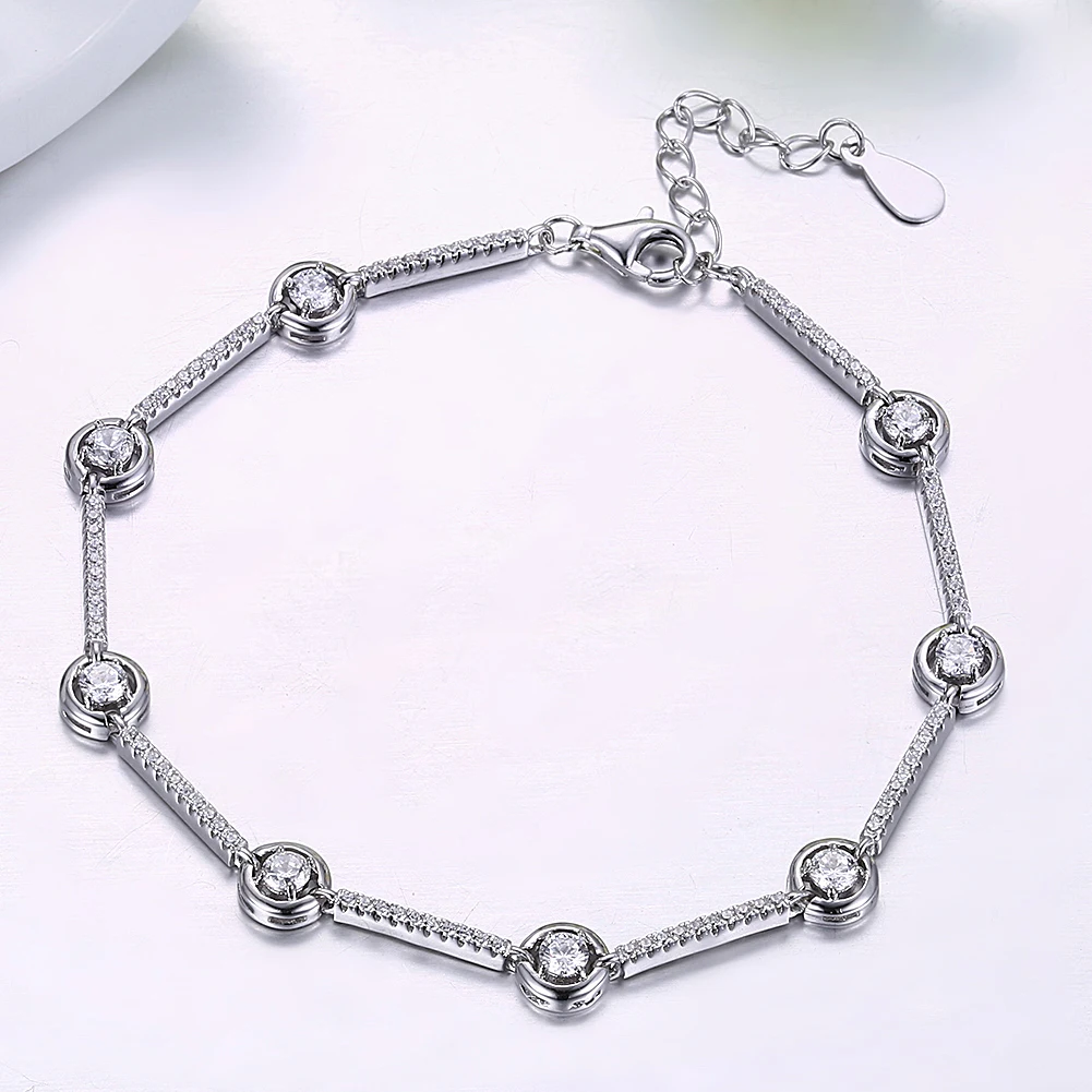 

Женский позолоченный браслет с фианитами, 118 к