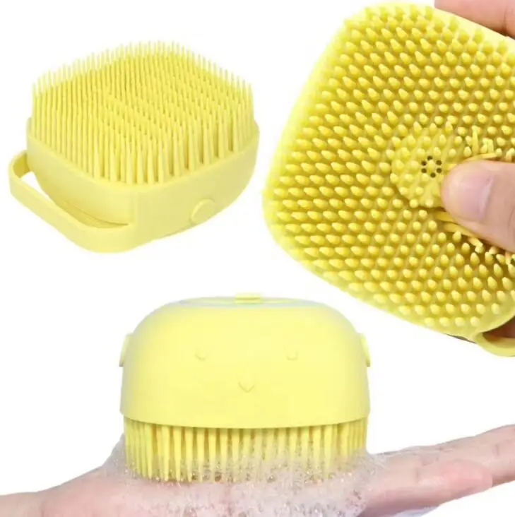 

Bath Brush Silicone Body Brushes Wash Multifunctional Shower Gel Bottled Liquid Massage Shampoo Bottle Soap Dispensing Soft #19