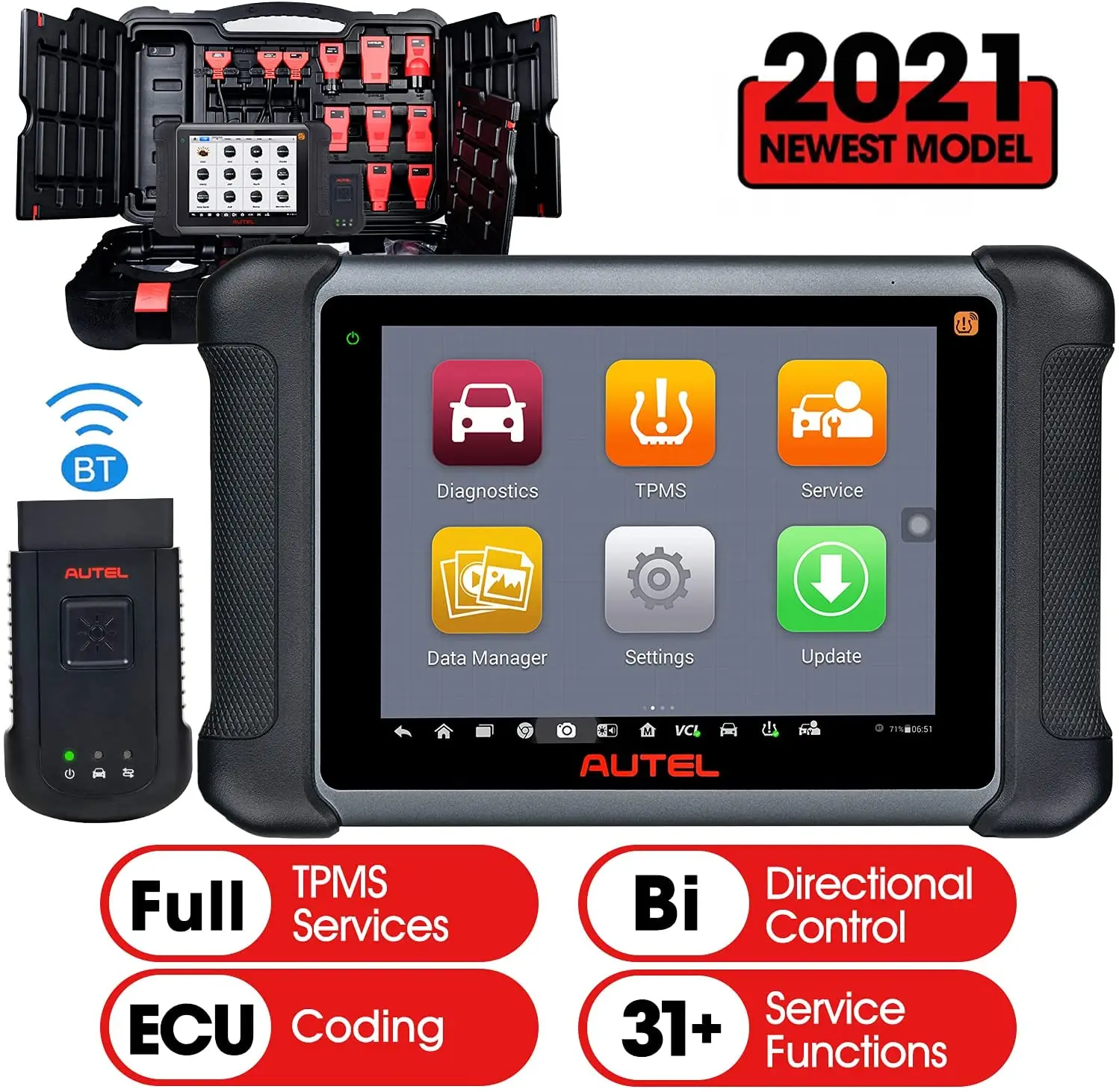 Autel MaxiSys MS906TS OBD2 автомобильный диагностический инструмент все Системы TPMS
