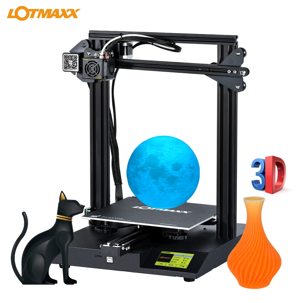 Набор для 3D принтера LOTMAXX SC 10 бесшумная печать на рабочем столе объем сборки