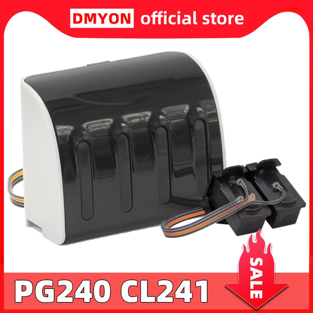 

DMYON Compatible for Canon PG240 CL241 CISS Refill Ink Cartridge 452 MX472 MX512 MX522 MX532 Pixma MX372 MX392 MX432 MX439