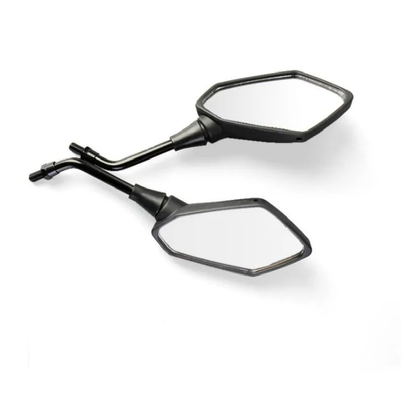 2Pcs/Pair Motorcycle Mirror Scooter E-Bike Rearview Mirrors Electrombile Back Side Convex 8mm 10mm Carbon Fiber | Автомобили и