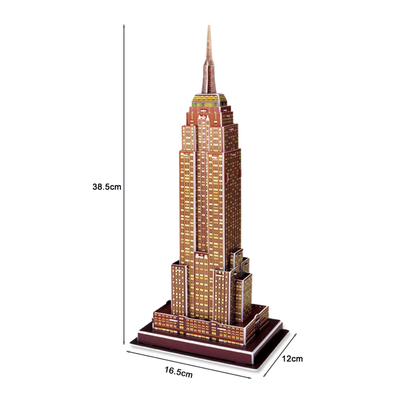 

3D пазл всемирно известные современные архитектуры Империя государственное здание Манхэттен Нью-Йорк США модель обучающие игрушки для дете...