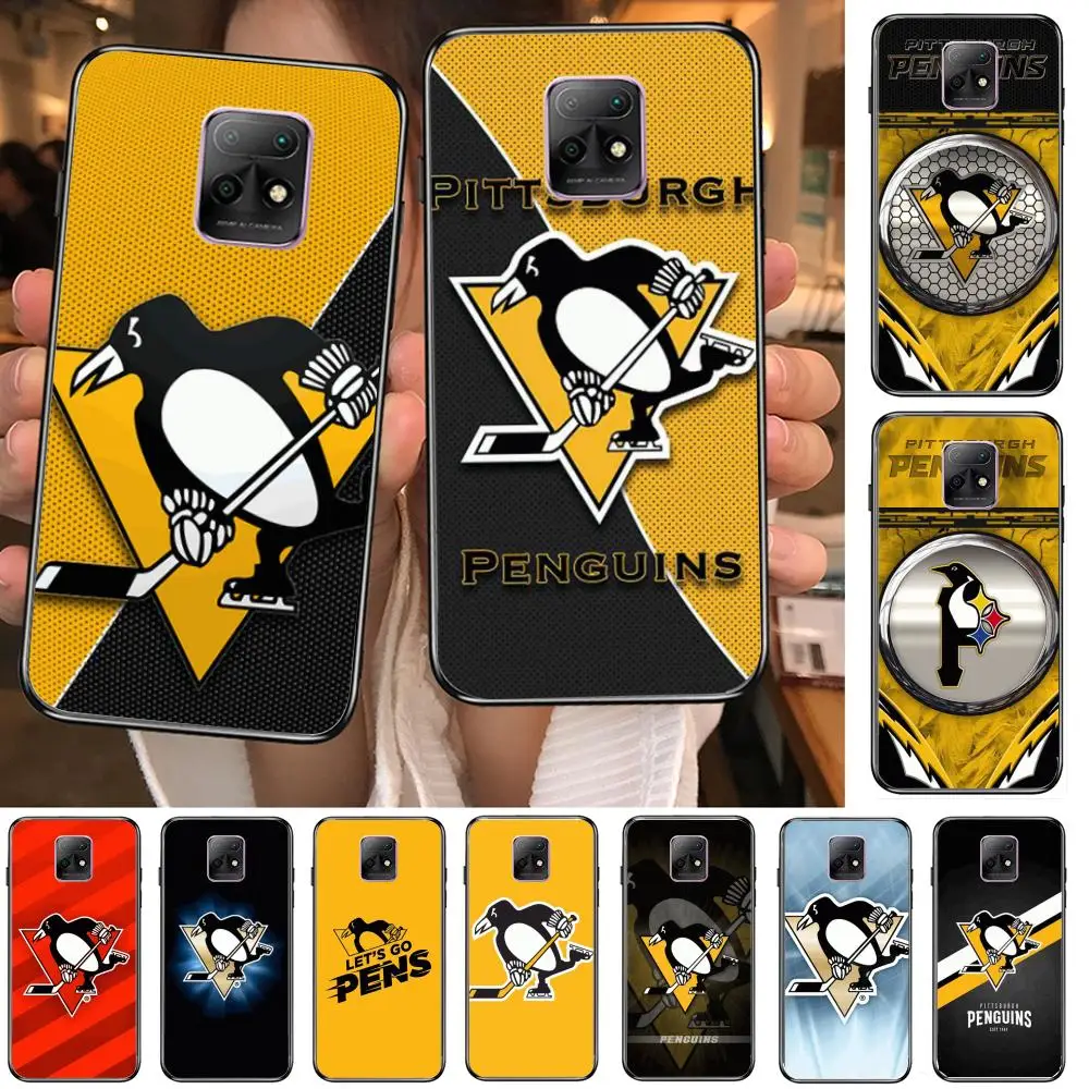 

P-Pittsburgh-Penguins Phone Case For XiaoMi Redmi 10X 9 8 7 6 5 A Pro S2 K20 T 5G Y1 Anime Black Cover Silicone Back Pretty