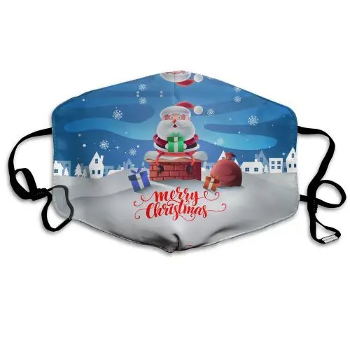 

1pc Man Women Christmas Masks Cartoon Face Mask Fashion Ear Loop Meltblown Mouth Masks Party Decor