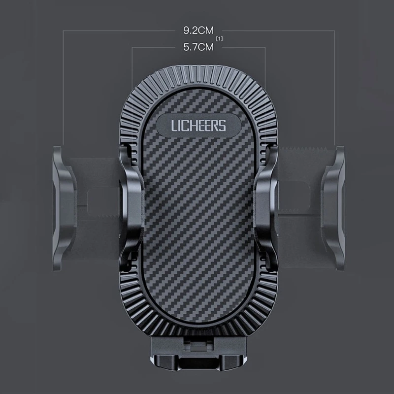 

Universal Mobile Phone Holder for Car Carbon Fiber Vehicle Mounts No Magnetic GPS Bracket Black Holder for Vehicles