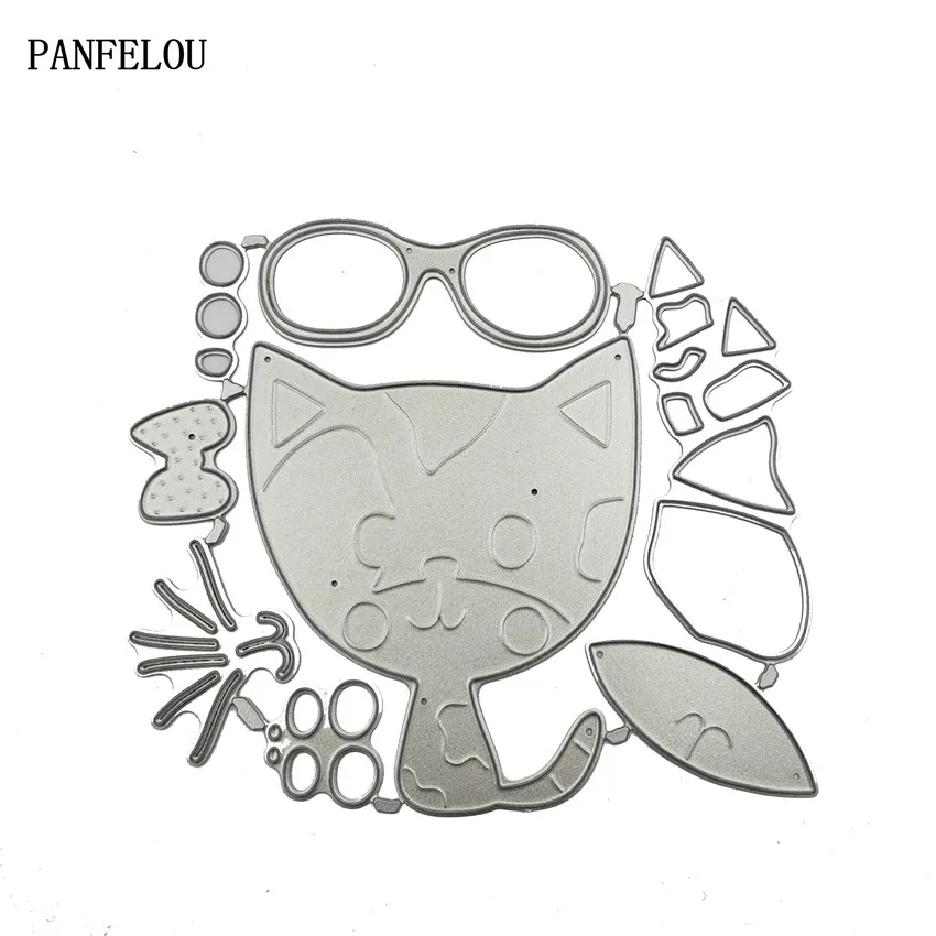 PANFELOU 11 5x10 см пасхальное кошка Скрапбукинг DIY тиснение бумажные матрицы