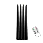 Упаковка из 4 или 8 свечей, работающих на дистанционном управлении, с черным или желтым свесветильник